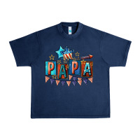 Navy American Papa 4th of july Urban Heavy Tee - CowGirlArtShop