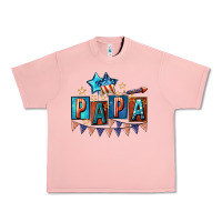 Salmon American Papa 4th of july Urban Heavy Tee - CowGirlArtShop