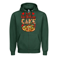Sports Green best birthday cake pizza Zipper Hoodie - AdoDesignShop