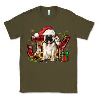 Army Green christmas joy pug Classic Tee - JahusDesignShop