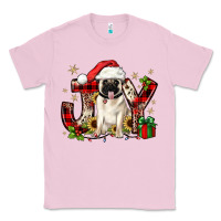 Bubblegum Pink christmas joy pug Classic Tee - JahusDesignShop
