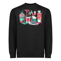 Black nurse coffee cups Heavyweight Sweatshirt - texasbilliewilder