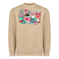 Mushroom nurse coffee cups Heavyweight Sweatshirt - texasbilliewilder