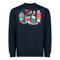 Navy nurse coffee cups Heavyweight Sweatshirt - texasbilliewilder