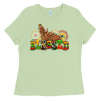 Matcha blessed afro woman hands Ladies Tee - AdoDesignShop