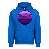 Cobalt Flamingo Palm Urban Hoodie - Bettercallsaul