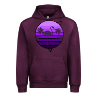 Mauve Wine Flamingo Palm Urban Hoodie - Bettercallsaul
