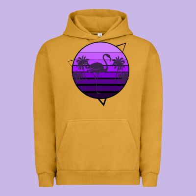 Flamingo Palm Urban Hoodie Designed By Bettercallsaul
