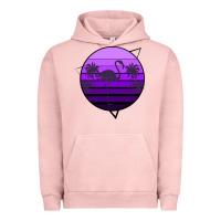 Pigment Salmon Flamingo Palm Urban Hoodie - Bettercallsaul