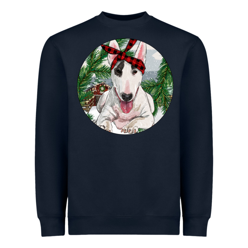 Bull Terrier And Farm Heavyweight Sweatshirt by RanaPortraitStore | Teevron
