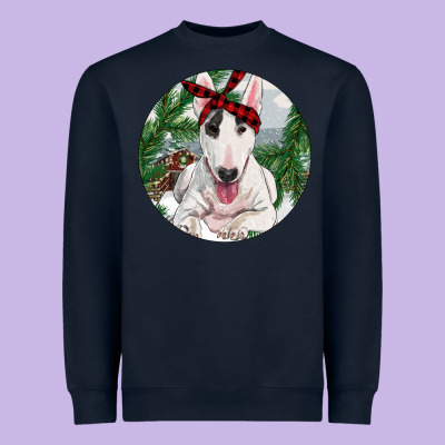 Bull Terrier And Farm Heavyweight Sweatshirt Designed By Ranaportraitstore