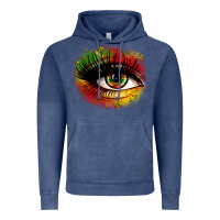 Vintage Denim juneteenth eye Vintage Hoodie - Zillion Design Studio