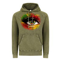 Vintage Olive juneteenth eye Vintage Hoodie - Zillion Design Studio