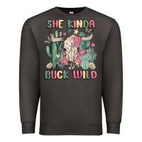 Smoke she kinda buck wild Premium Sweatshirt - MaliasSmallBusiness