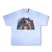 Grape Ice American rainbow 4th of july Urban Heavy Tee - CowGirlArtShop