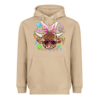 Mushroom easter cow Heavyweight Hoodie - MaliasSmallBusiness