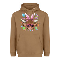 Toasted Coconut easter cow Heavyweight Hoodie - MaliasSmallBusiness