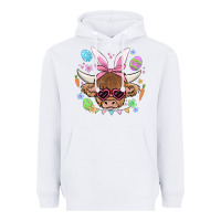 White easter cow Heavyweight Hoodie - MaliasSmallBusiness