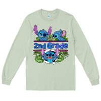 Matcha preview flower stitch 2nd grade Long Sleeve Tee - AdoDesignShop
