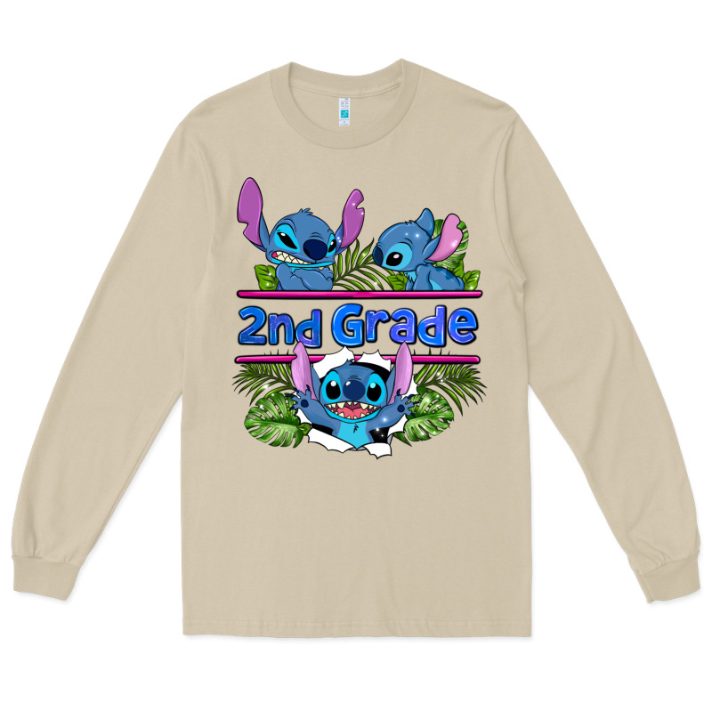Preview Flower Stitch 2nd Grade Long Sleeve Tee by AdoDesignShop | Teevron