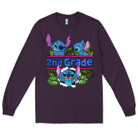Plum preview flower stitch 2nd grade Long Sleeve Tee - AdoDesignShop
