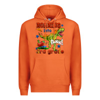 Carrot roaring into 3rd grade Premium Hoodie - BundleAndBundleShop