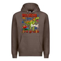 Coffee roaring into 3rd grade Premium Hoodie - BundleAndBundleShop