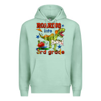 Seafoam roaring into 3rd grade Premium Hoodie - BundleAndBundleShop