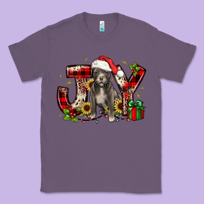 Christmas Joy Pitbull Classic Tee Designed By Jahusdesignshop