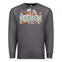 Charcoal Heather easter  rabbit Premium Sweatshirt - MaliasSmallBusiness