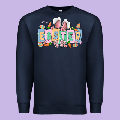 Easter  Rabbit Premium Sweatshirt Designed By Maliassmallbusiness
