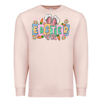 Pale Pink easter  rabbit Premium Sweatshirt - MaliasSmallBusiness