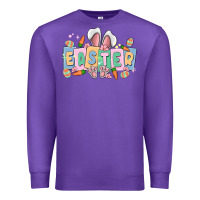 Purple easter  rabbit Premium Sweatshirt - MaliasSmallBusiness
