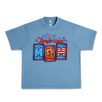 Pebble Blue American mom Urban Heavy Tee - Neo Western