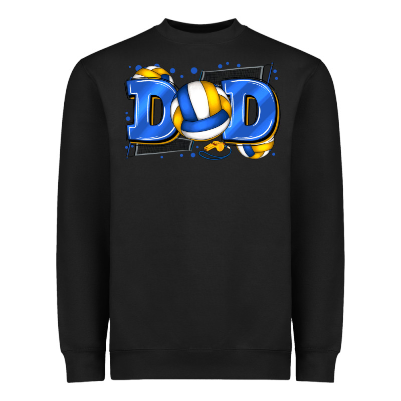 Dad Volleyball Heavyweight Sweatshirt by Zillion Design Studio | Teevron