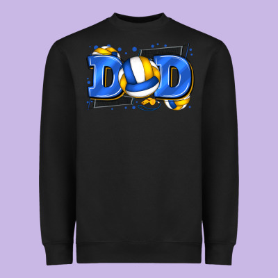 Dad Volleyball Heavyweight Sweatshirt Designed By Zillion Design Studio