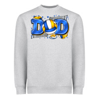 Heather Grey dad volleyball Heavyweight Sweatshirt - Zillion Design Studio