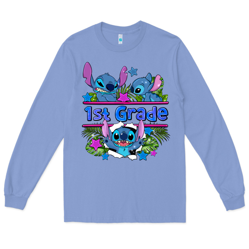 Preview Flower Stitch 1st Grade Long Sleeve Tee by AdoDesignShop | Teevron