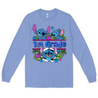 Colony Blue preview flower stitch 1st grade Long Sleeve Tee - AdoDesignShop