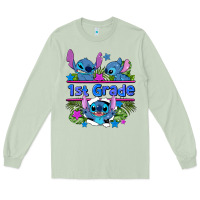 Matcha preview flower stitch 1st grade Long Sleeve Tee - AdoDesignShop