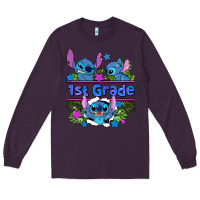 Plum preview flower stitch 1st grade Long Sleeve Tee - AdoDesignShop