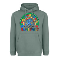 Sage autism awareness rainbow Heavyweight Hoodie - MaliasSmallBusiness