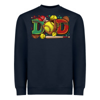 Navy dad softball Heavyweight Sweatshirt - Zillion Design Studio
