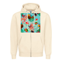Sandshell summer vibes seamless pattern Zipper Hoodie - BundleAndBundleShop