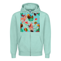 Seafoam summer vibes seamless pattern Zipper Hoodie - BundleAndBundleShop