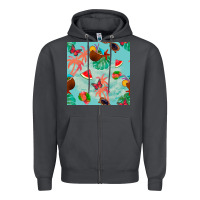 Smoke summer vibes seamless pattern Zipper Hoodie - BundleAndBundleShop