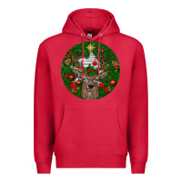 Cardinal deer christmas Premium Hoodie - BundleAndBundleShop
