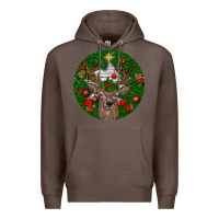 Coffee deer christmas Premium Hoodie - BundleAndBundleShop