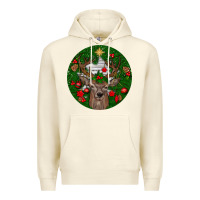 Sandshell deer christmas Premium Hoodie - BundleAndBundleShop