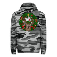 Slate Camo deer christmas Premium Hoodie - BundleAndBundleShop